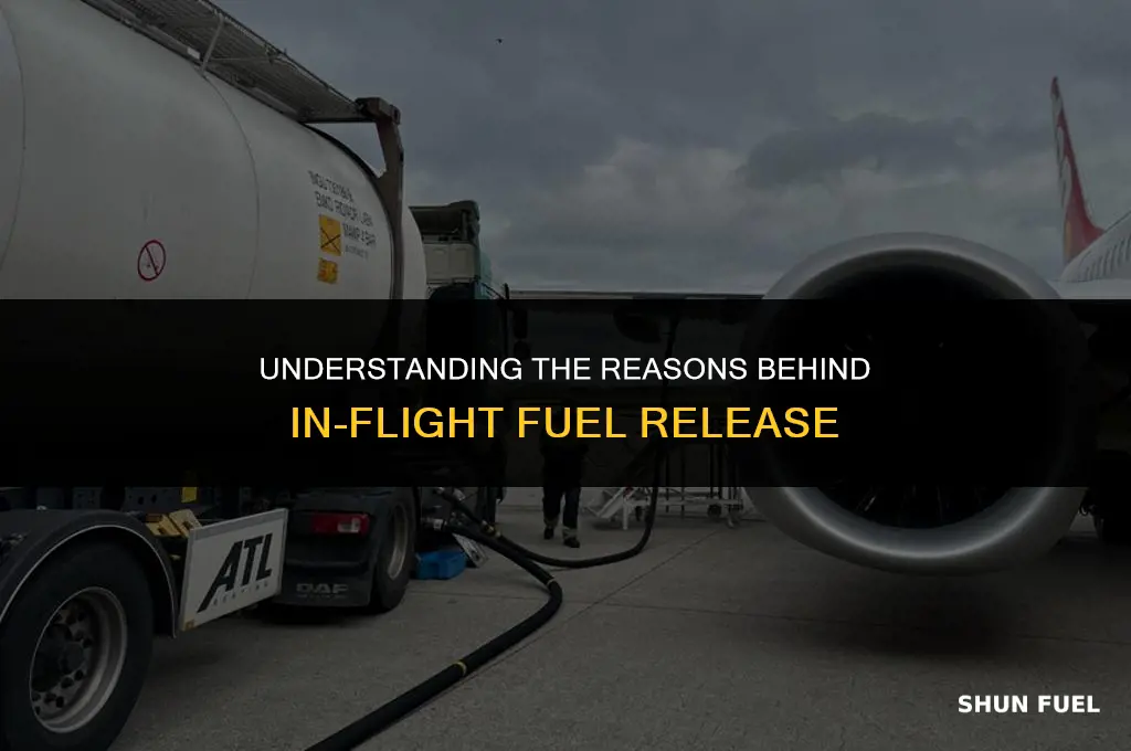 why do airplanes release fuel