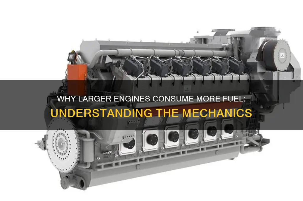 why do bigger engines use more fuel
