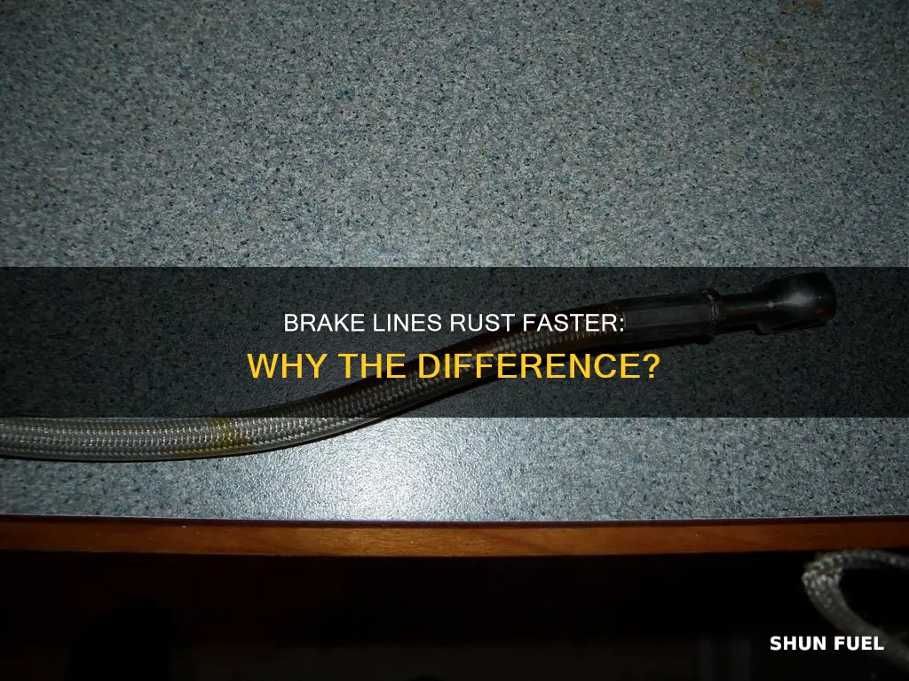 why do brake lines rust faster than fuel lines