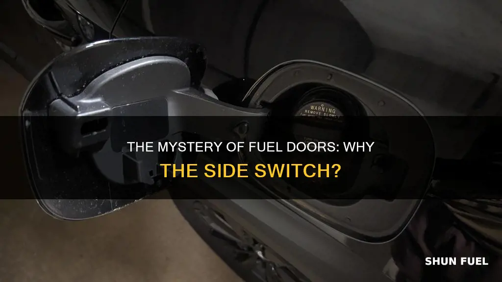 why do cars have fuel doors on different sides