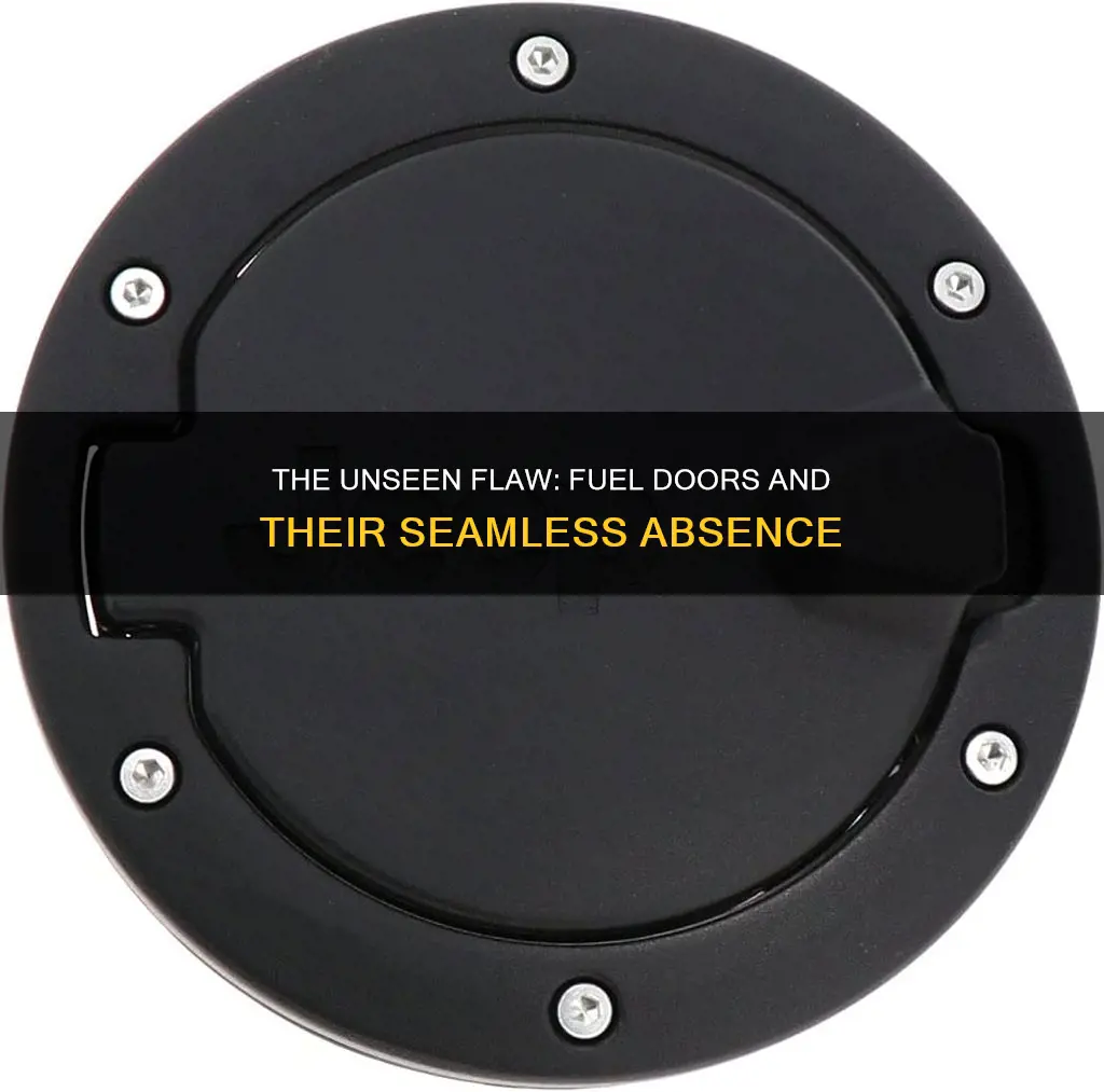 why do cars not yet have seamless fuel doors