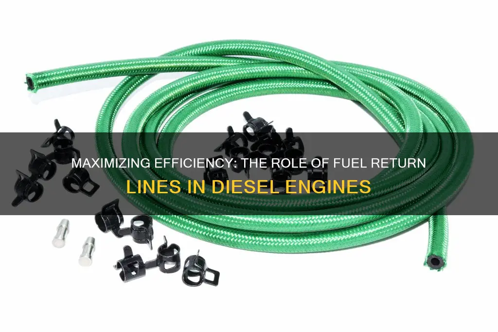 why do diesel engines have fuel return lines