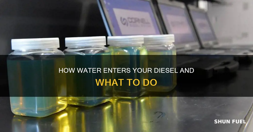 why do i keep getting water in diesel fuel