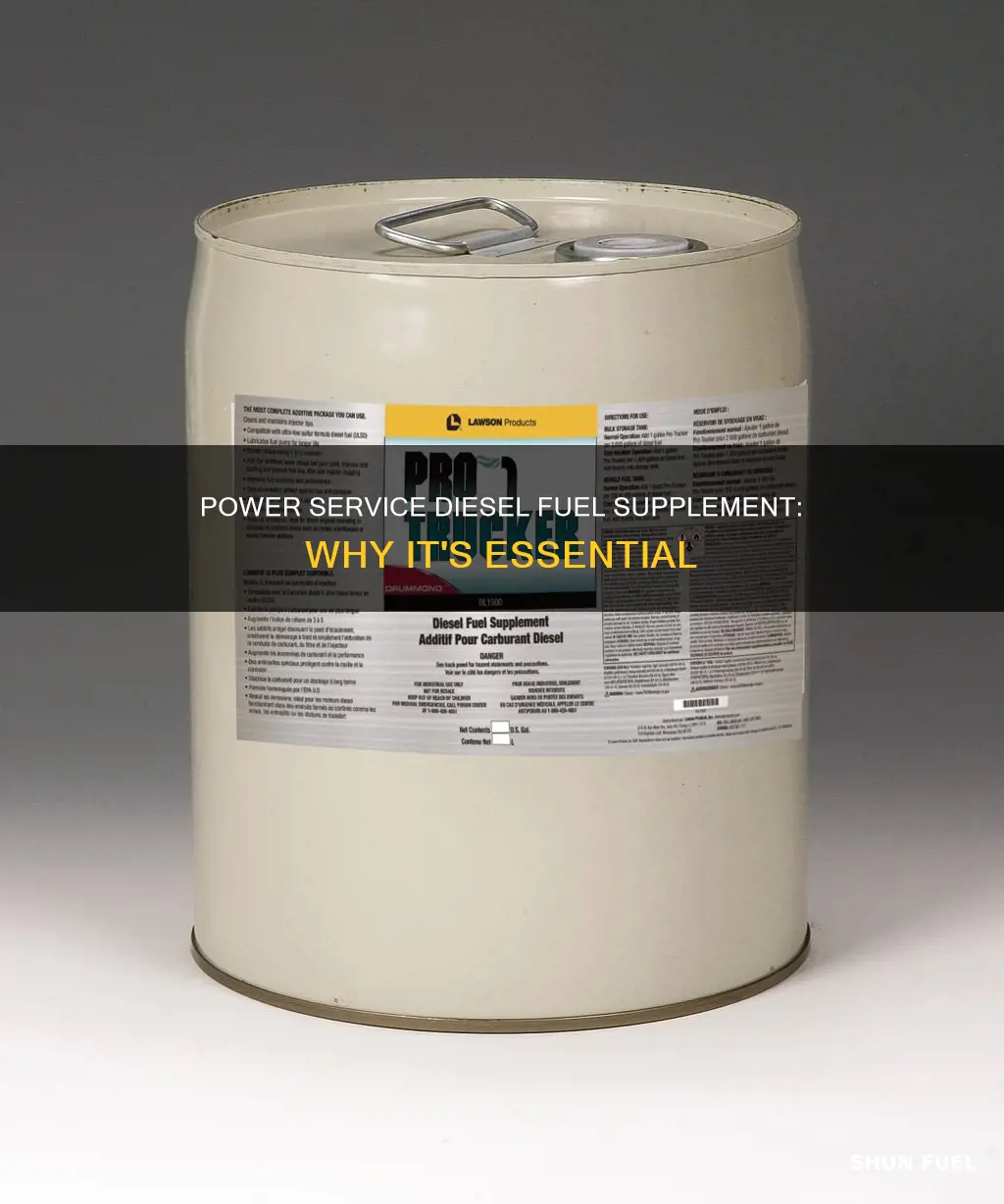 why do i need power service diesel fuel supplement
