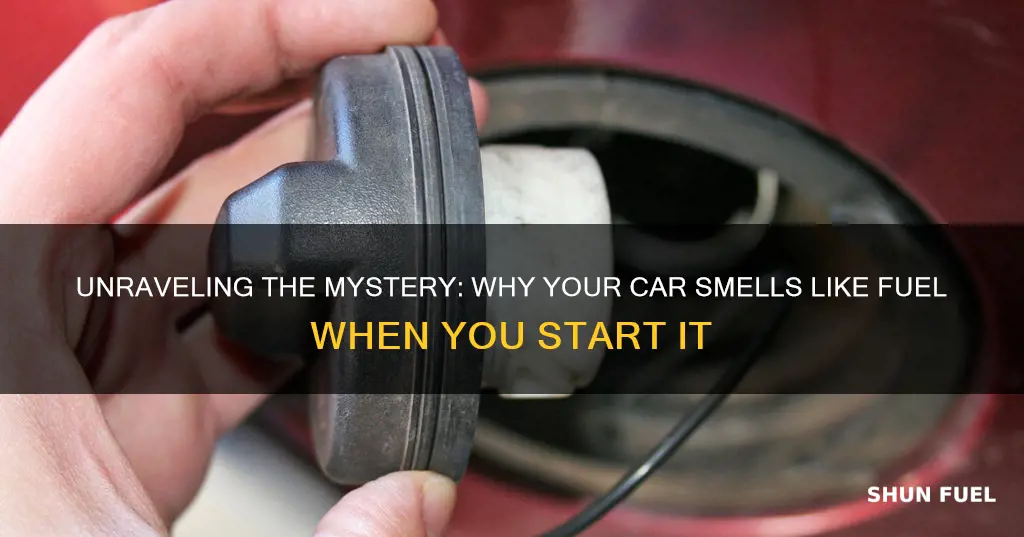 why do i smell fuel when i start my car