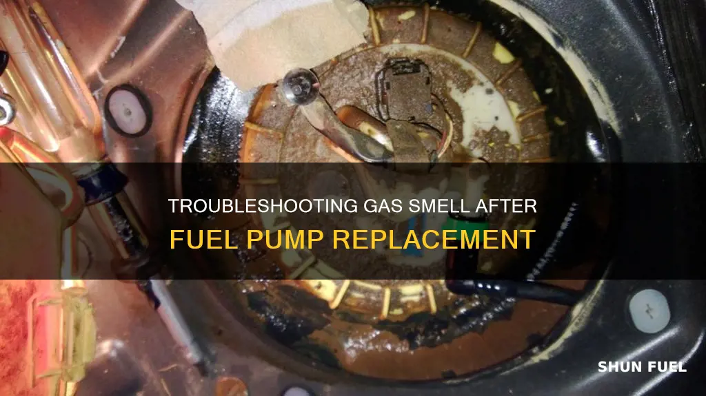 why do i smell gas after fuel pump replacement