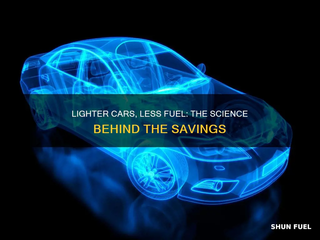 why do lighter cars use less fuel