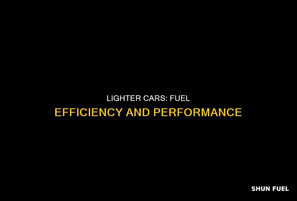 why do lighter cars use less fuel