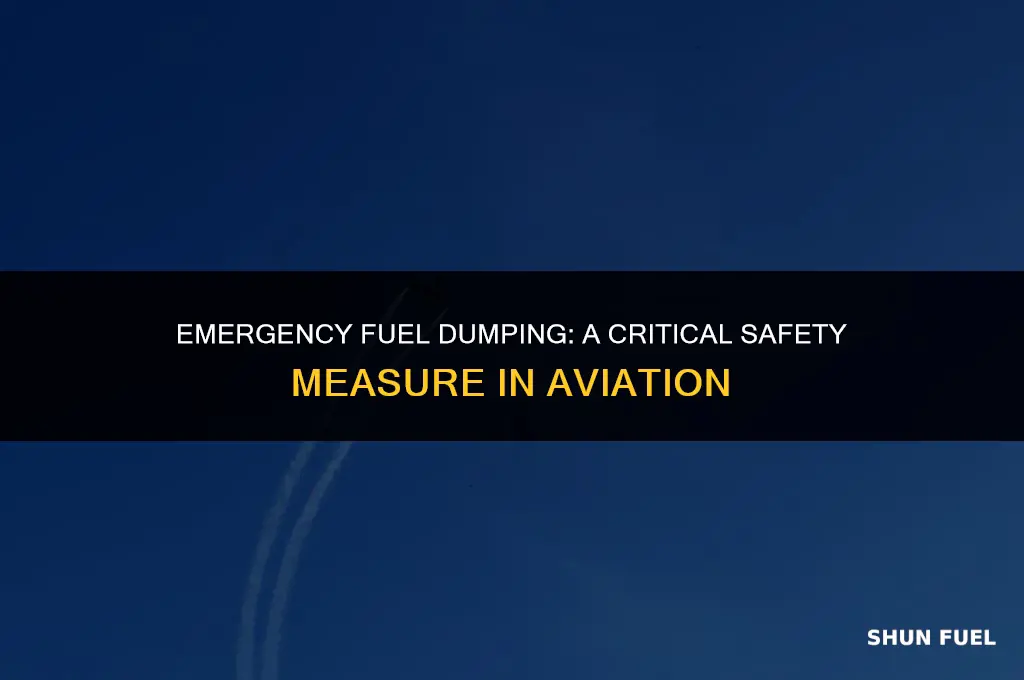 why do pilots dump fuel