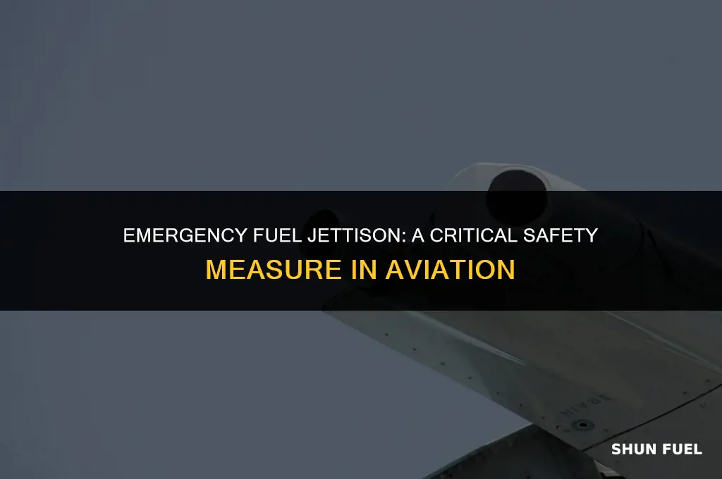 why do planes jettison fuel
