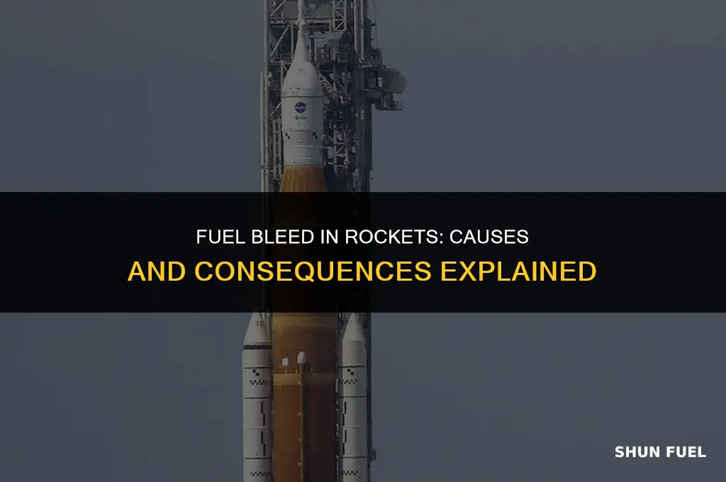 why do rockets bleed fuel