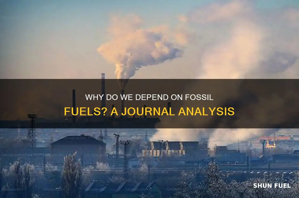 why do we depend on fossil fuels journal