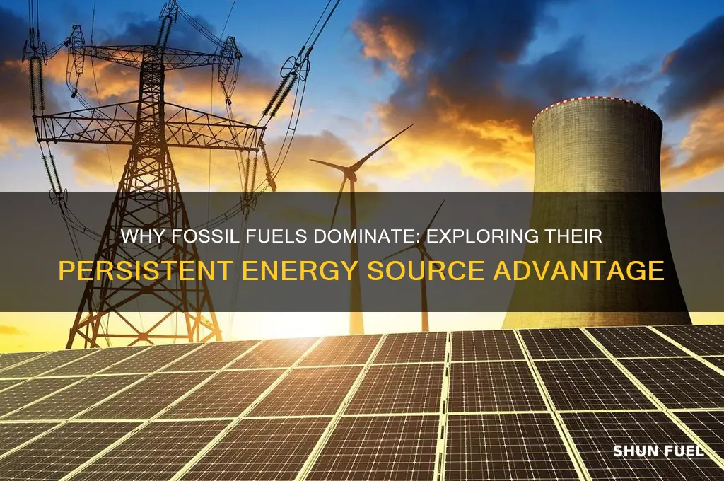 why do we use fossil fuel over other energy sources