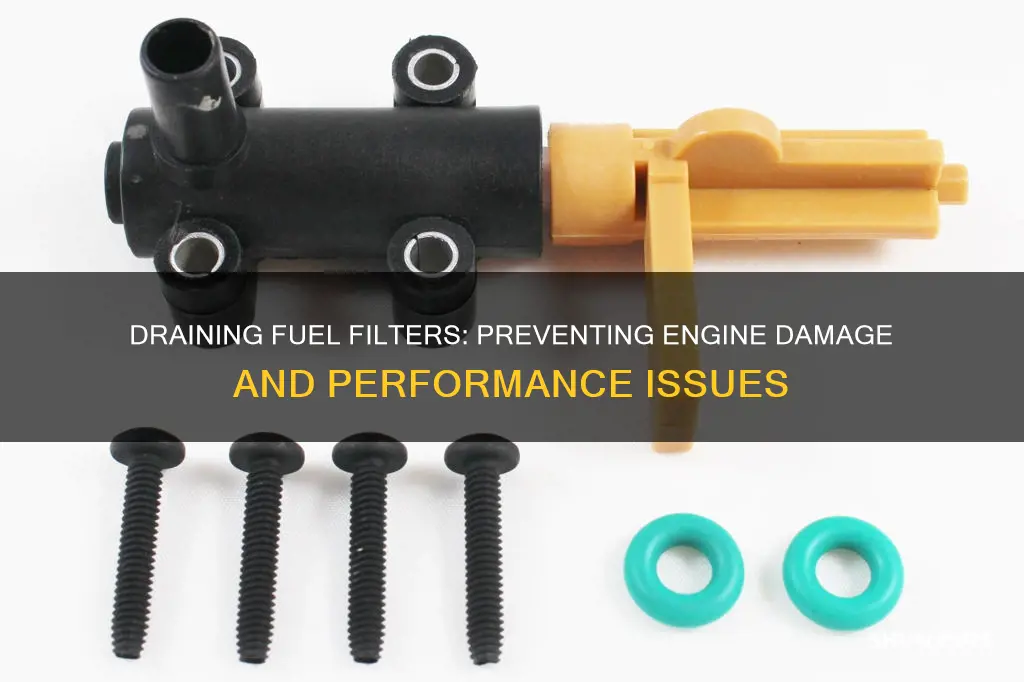 why do you drain your fuel filter