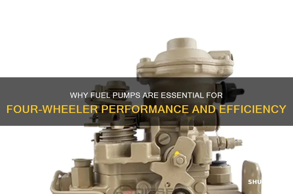 why does a 4 wheeler need a fuel pump