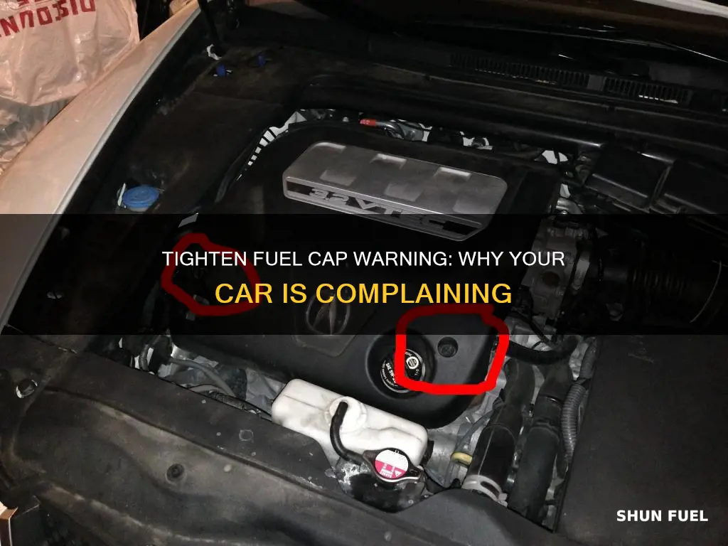 why does car say tighten fuel cap