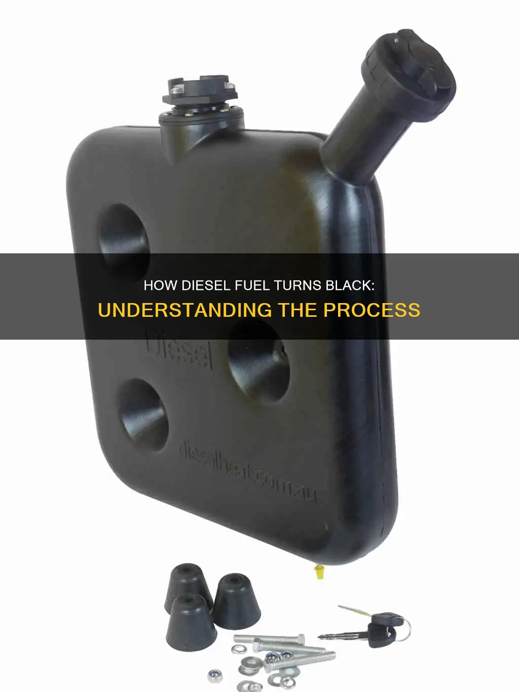 why does diesel fuel turn black