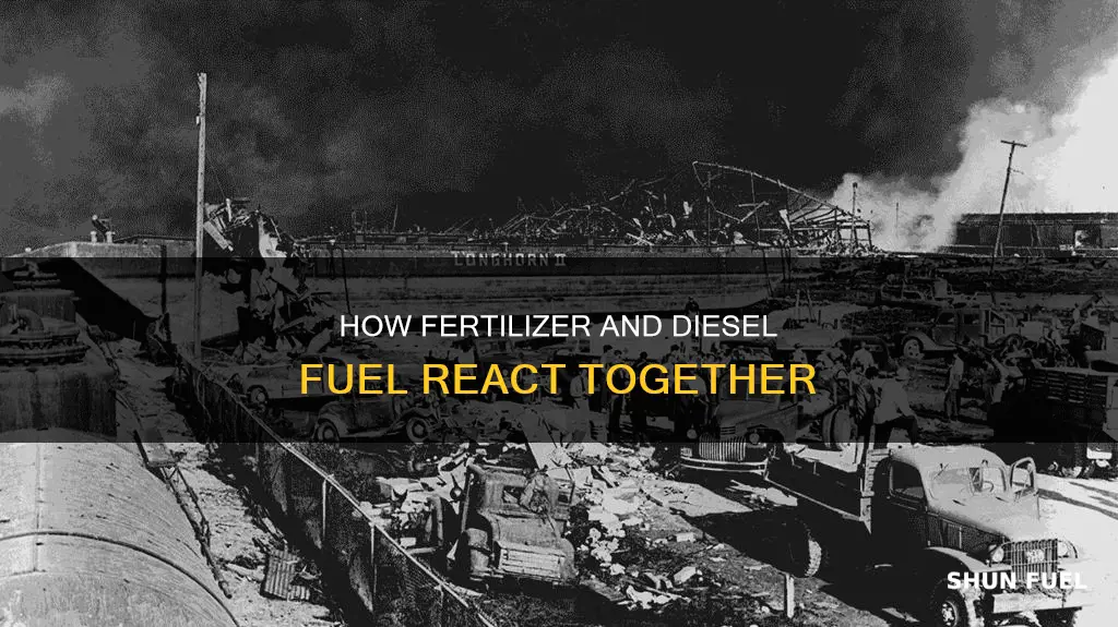 why does fertilizer react with diesel fuel