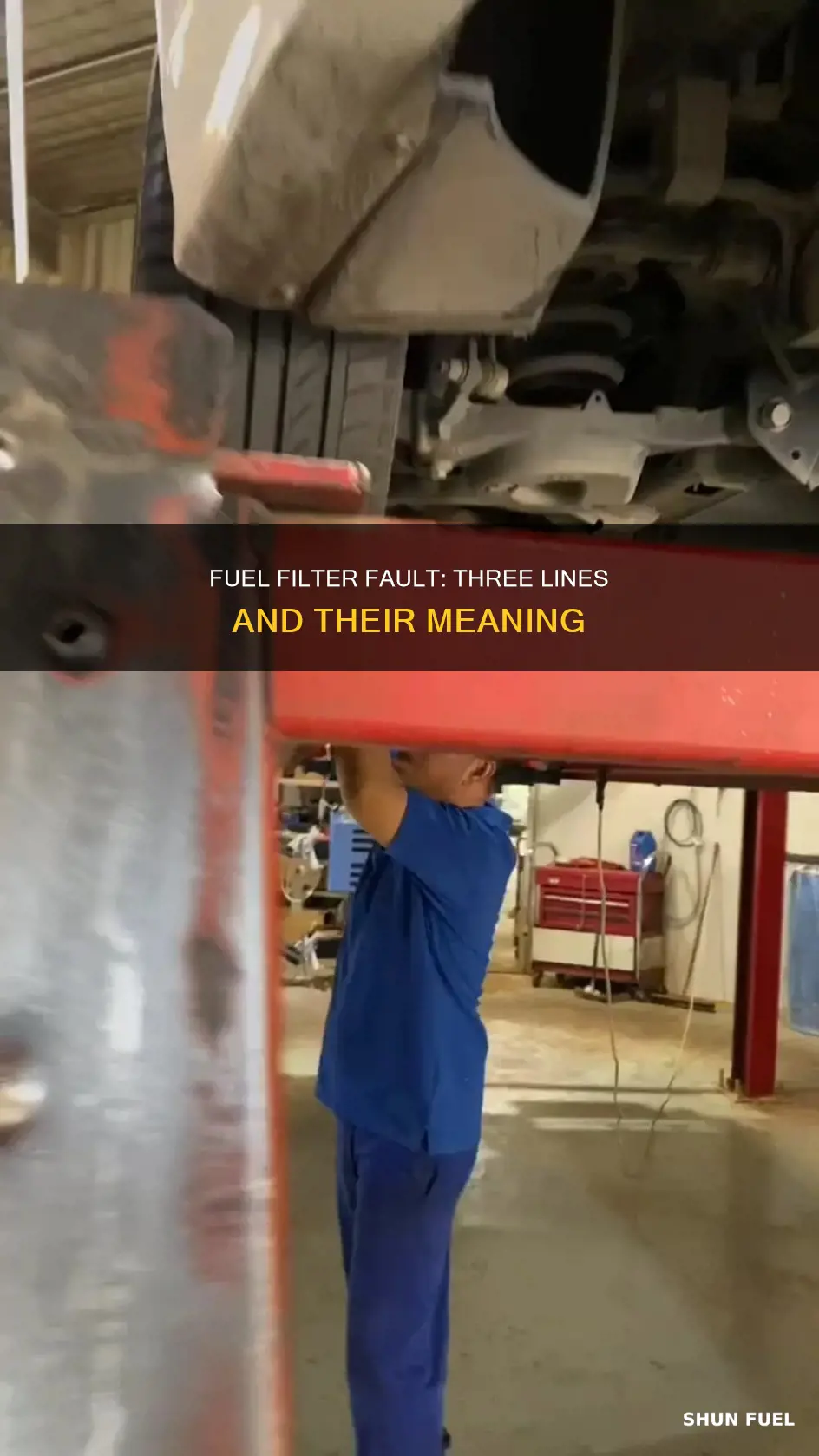 why does fuel filter gave 3 lines on a expedition