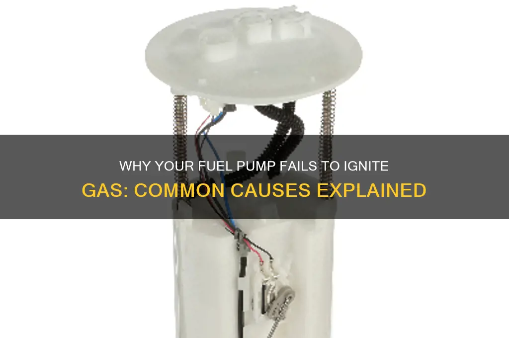 why does fuel pump no ignite gas