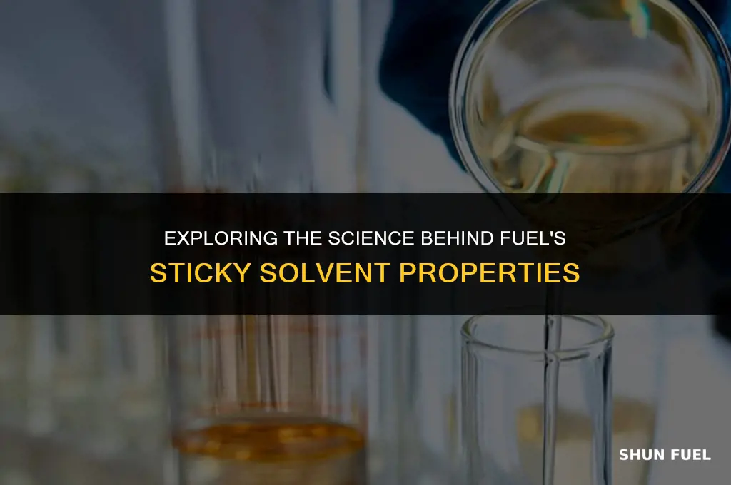 why does fuel remove sticky
