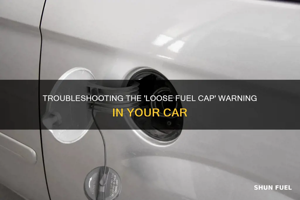 why does my car keep saying loose fuel cap