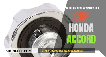 Troubleshooting the Honda Accord's 'Check Fuel Cap' Warning