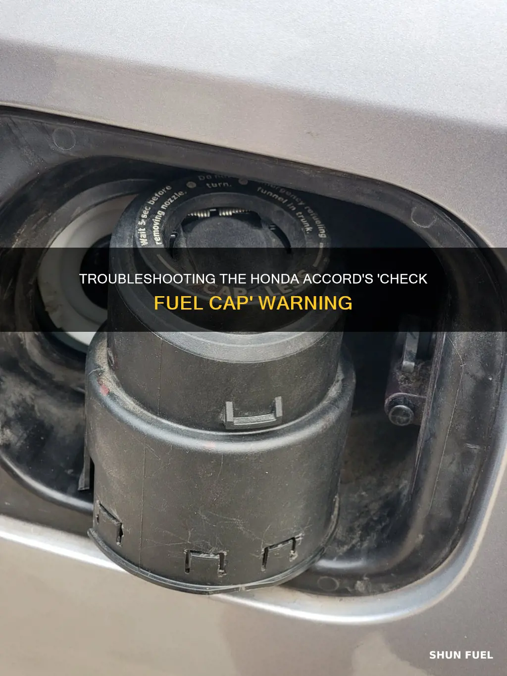 why does my car say check fuel cap honda accord