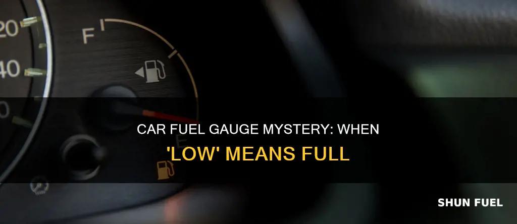 why does my car say low fuel when it