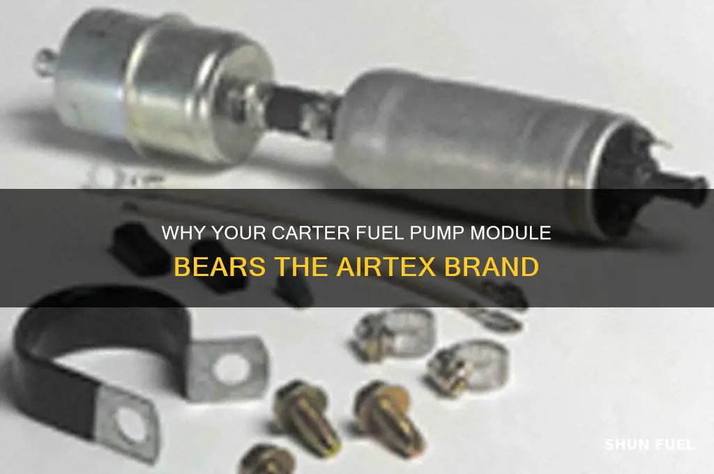 why does my carter fuel pump module say airtex
