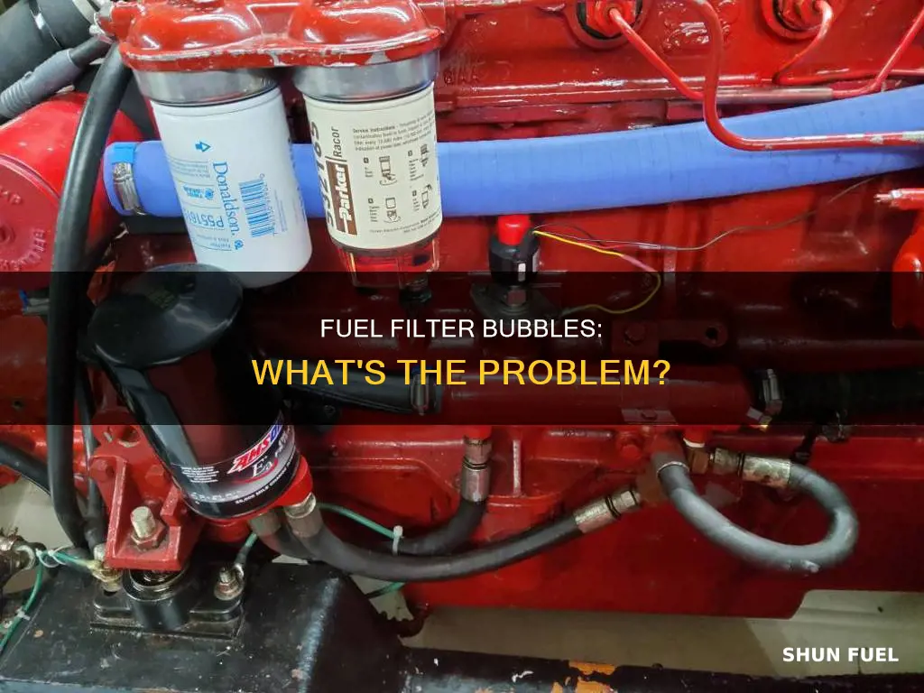 why does my fuel filter bubble