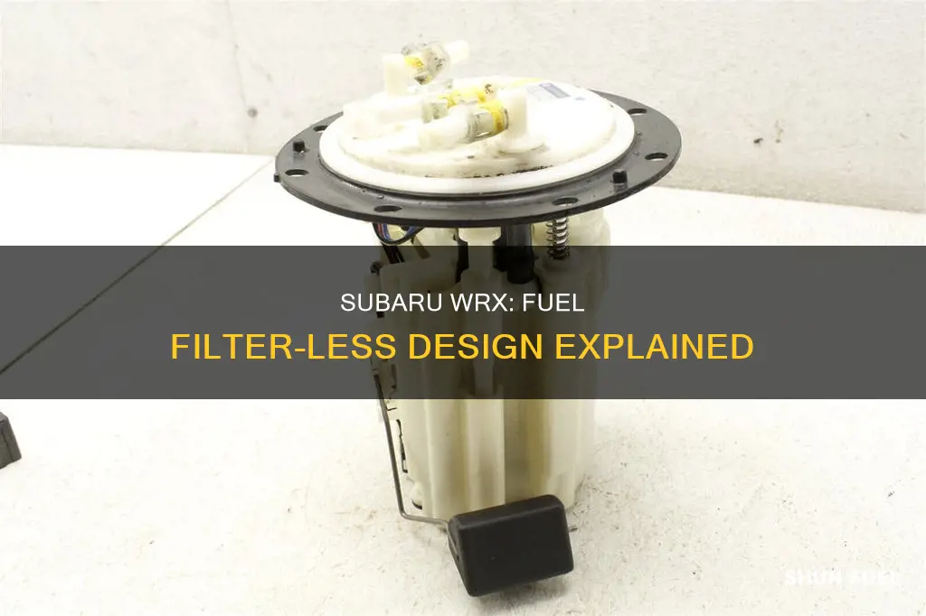 why does my subaru wrx not have a fuel filter