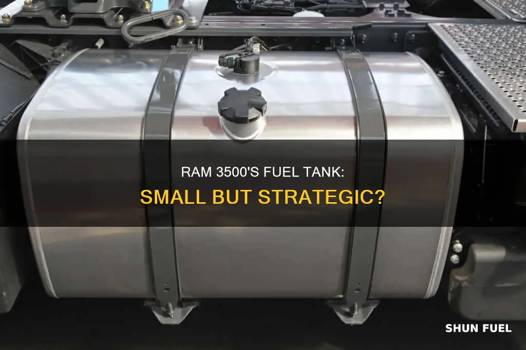 why does ram 3500 have such a small fuel tank