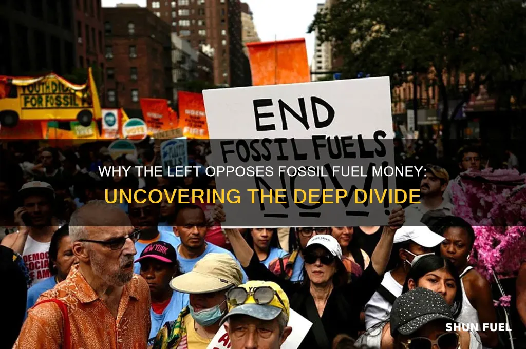 why does the left hate fossil fuel money