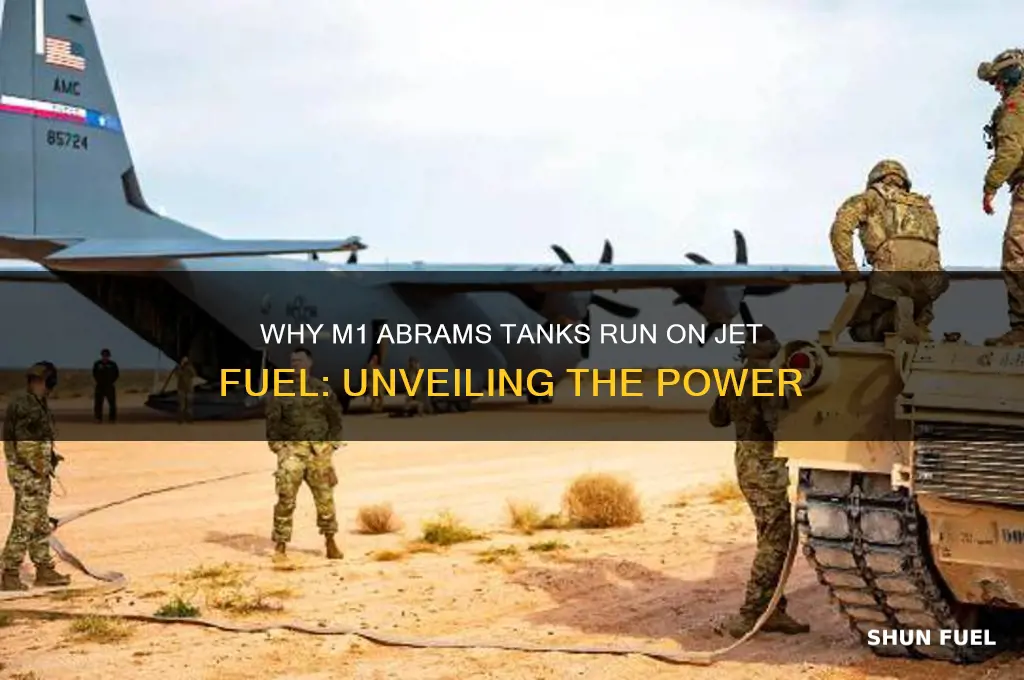 why does the m1 abrams use jet fuel