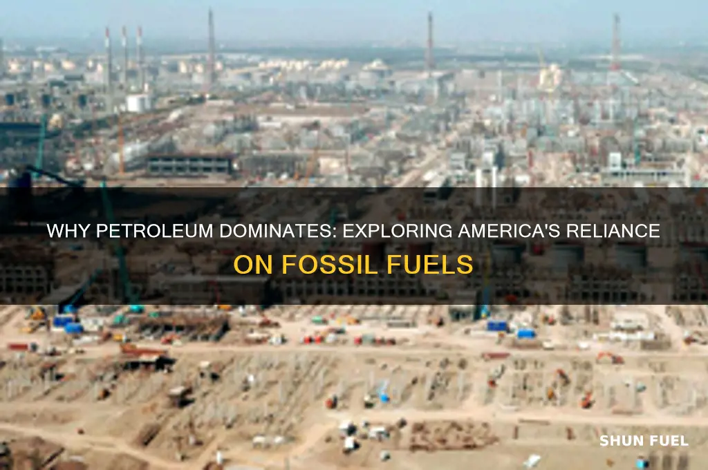 why does us use petroleum as a fuel soucre