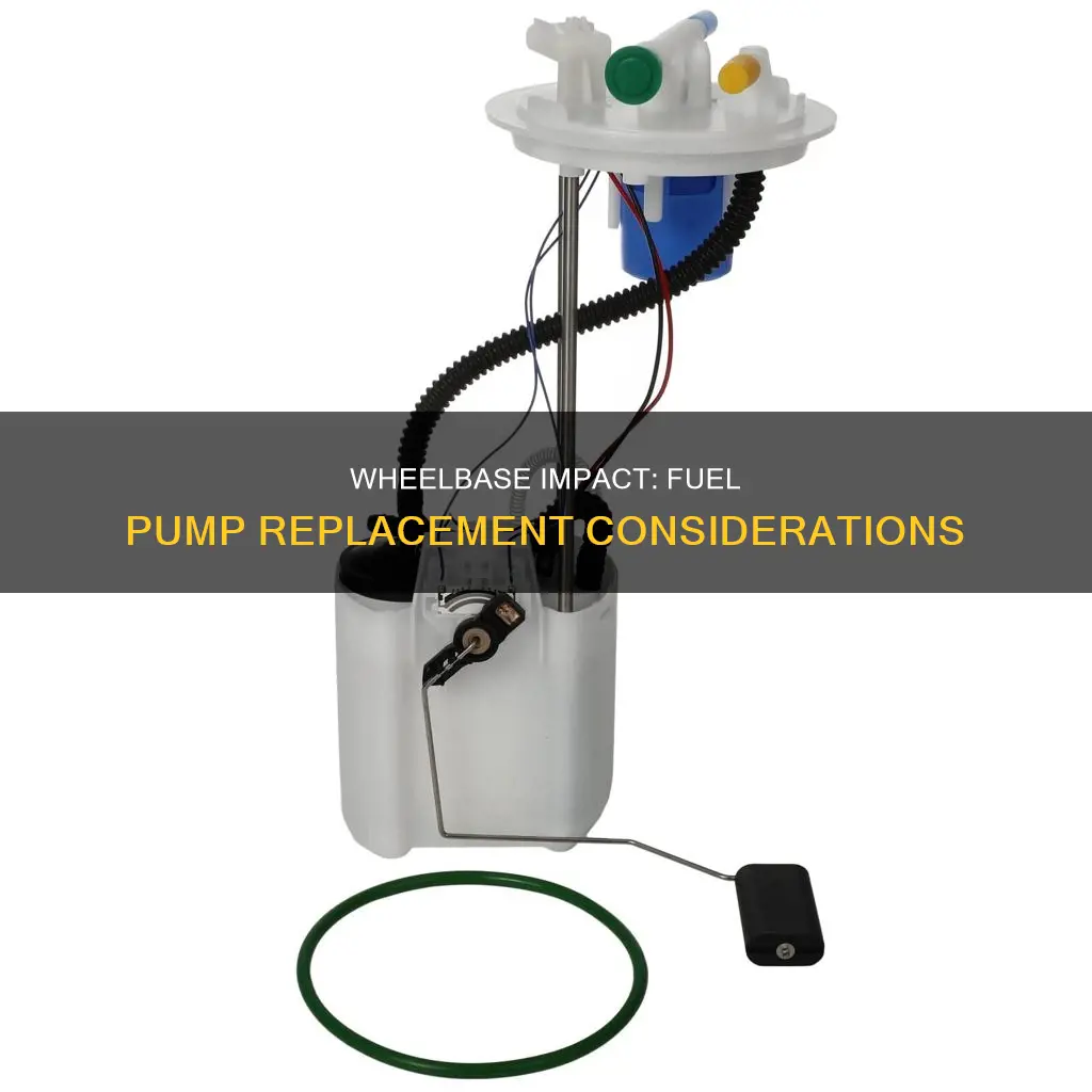 why does wheelbase matter in determining fuel pump replacement