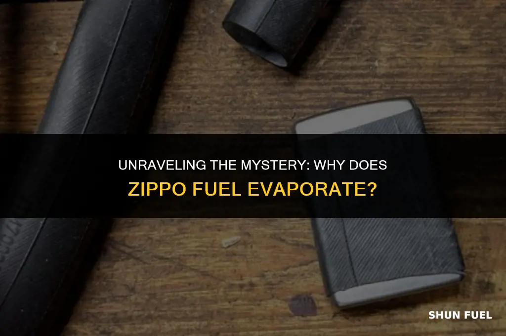 why does zippo fuel evaporate