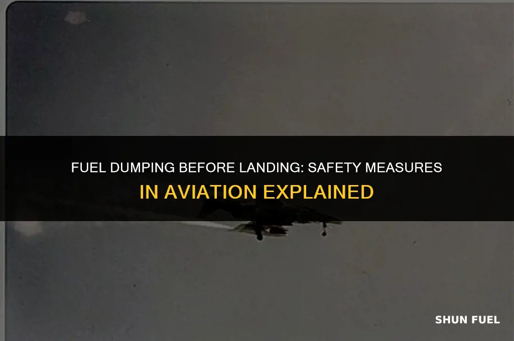 why dump fuel before landing