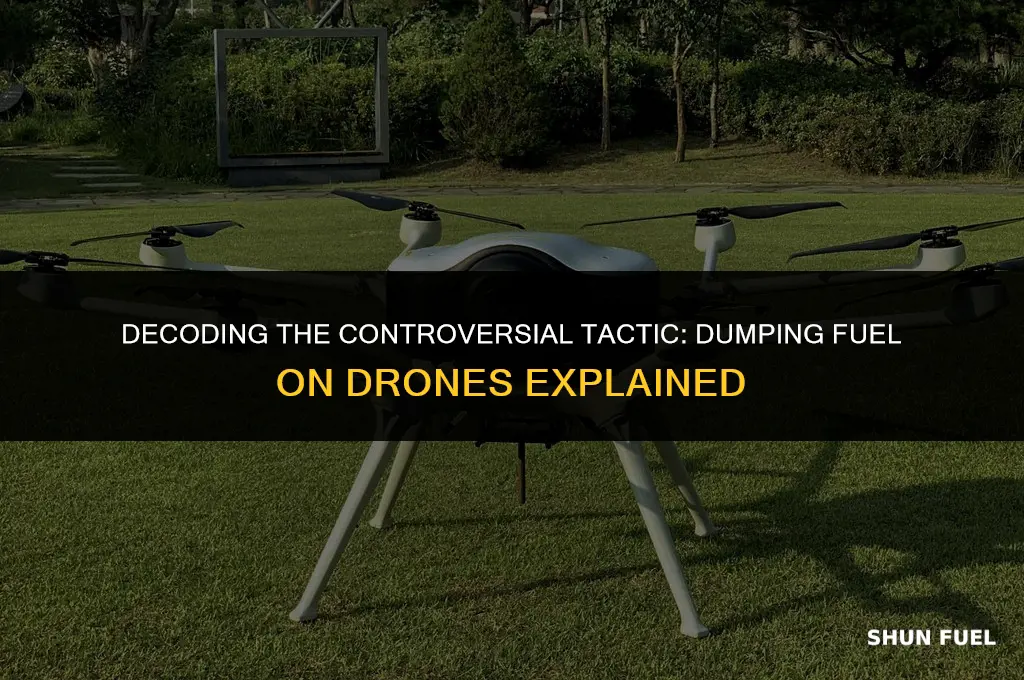 why dump fuel on drone