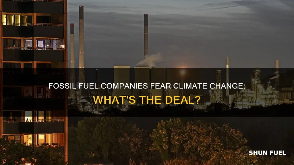 why fossil fuel companies are scared of climate change