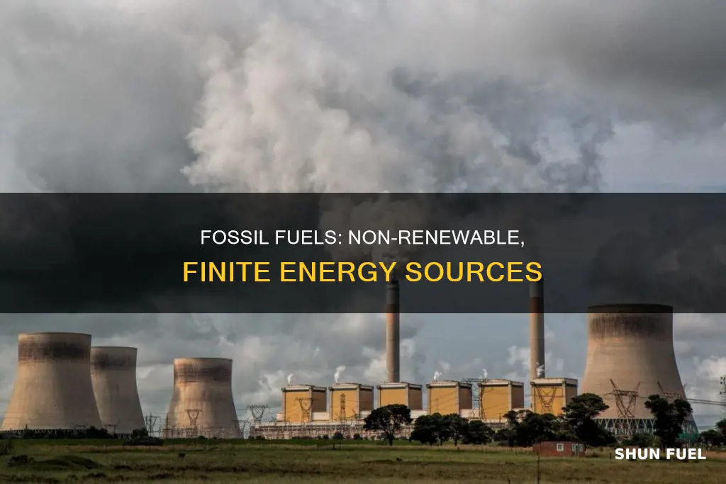 why fossil fuels are not renewable