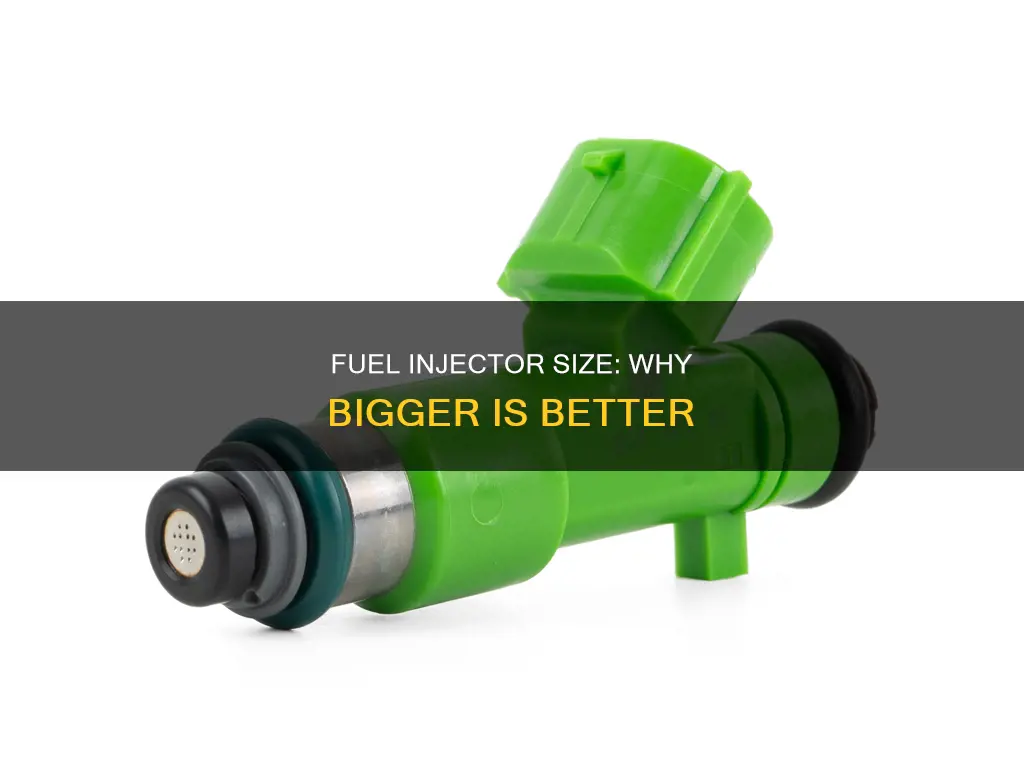why fuel injector larger