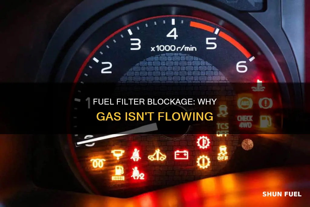 why fuel is not getting into the fuel filter