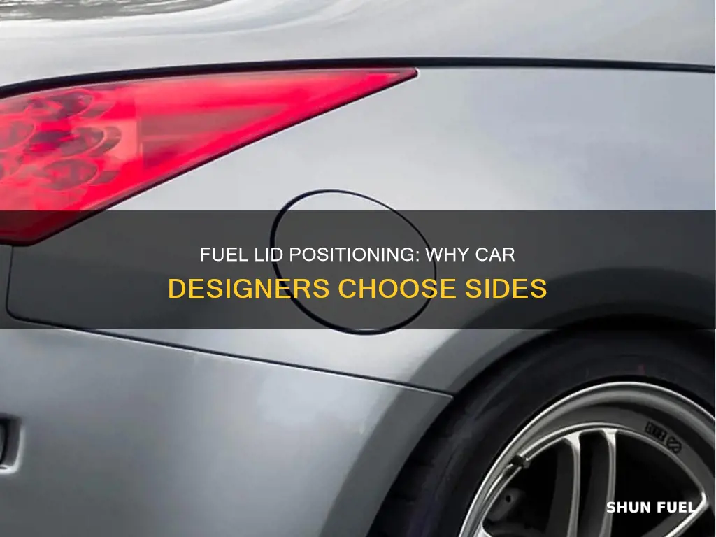 why fuel lid different sidrs in a car