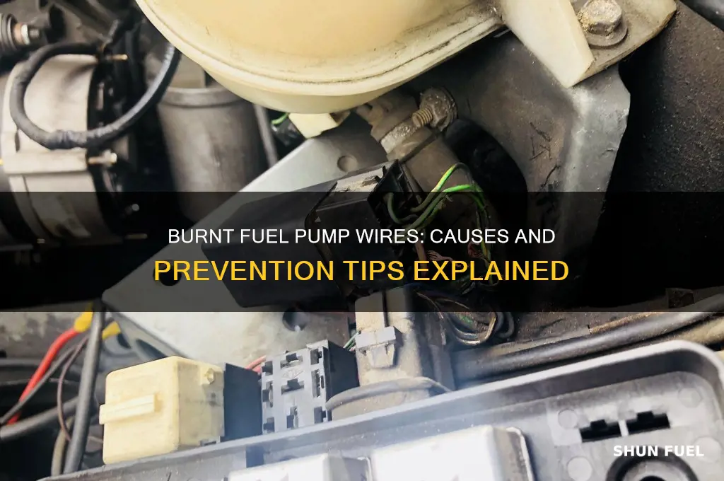 why fuel pump wires are burnt on the connections