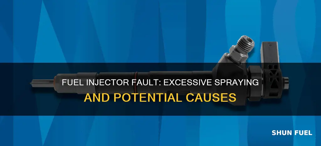 why fuel spraying too much at injector