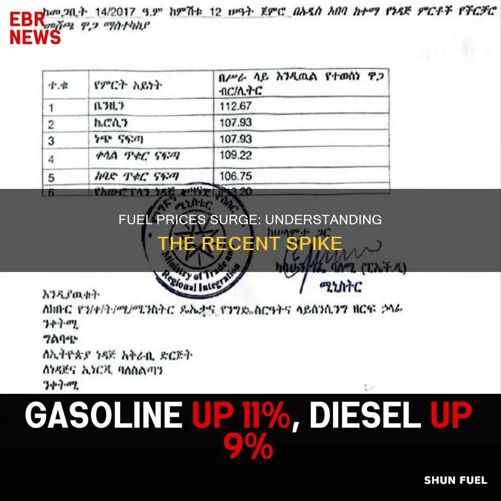 why has the fuel prices increased so much this week
