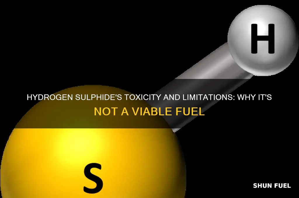 why hydrogen sulphide cannot be used as a fuel