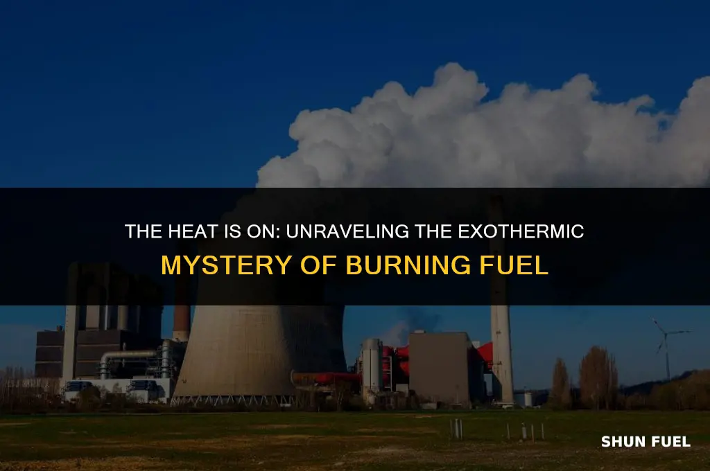 why is burning fuel exothermic